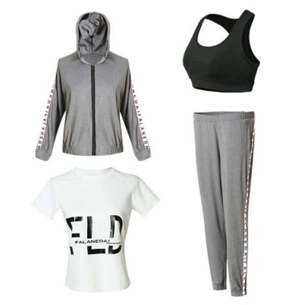 3/4 pcs sports wear yoga set women's sports suits running jacket pants shirts bra set fitness sportswear training gym clothes, White;red
3/4 pcs sports wear yoga set women's sports suits running jacket pants shirts bra set fitness sportswear training gym clothes, White;red