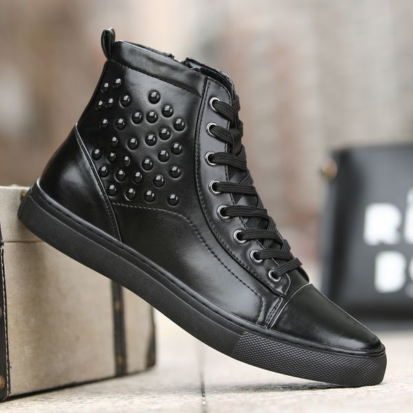 2019 new men casual shoes mens working shoes fashion brand design outdoor high-leisure big size leather men, Black
2019 new men casual shoes mens working shoes fashion brand design outdoor high-leisure big size leather men, Black