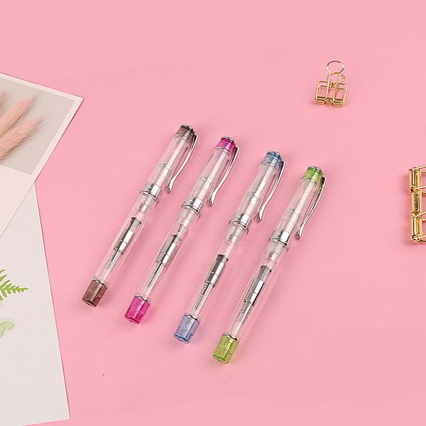 candy color transparent fountain pen extra fine nib 0.38mm student writing practice ink pens school office supplies
candy color transparent fountain pen extra fine nib 0.38mm student writing practice ink pens school office supplies