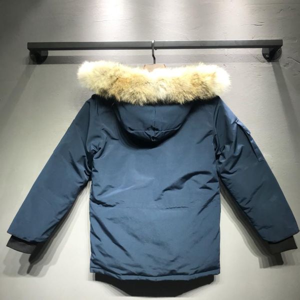 mens designer jacket canada goosedown luxury high end wolf fur collar parker fashion embroidered logo shoulder pocket design hooded coat, Black
mens designer jacket canada goosedown luxury high end wolf fur collar parker fashion embroidered logo shoulder pocket design hooded coat, Black