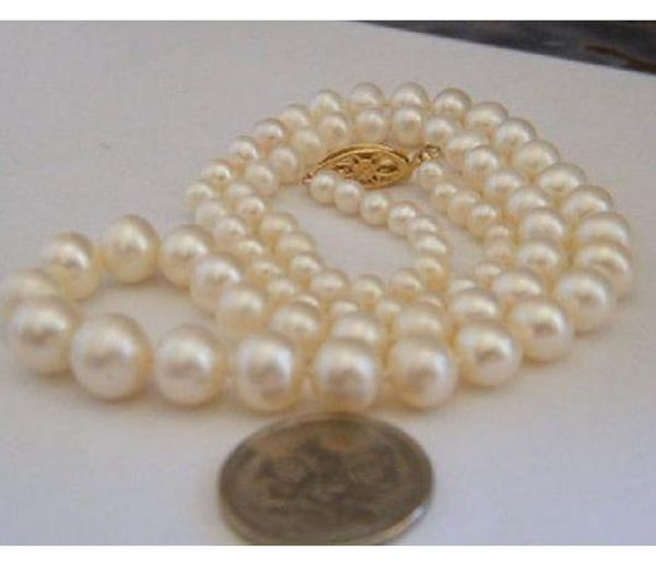 sell round 9-10mm natural pearl necklace south sea white beaded necklaces 18 inch 14k gold clasp, Silver
sell round 9-10mm natural pearl necklace south sea white beaded necklaces 18 inch 14k gold clasp, Silver
