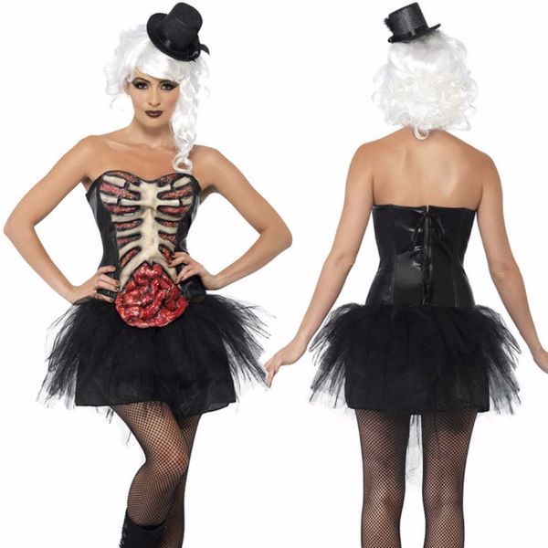 2018 new halloween horror dress women's dress ghost bride vampire role-playing black party princess masquerade s, Black;red
2018 new halloween horror dress women's dress ghost bride vampire role-playing black party princess masquerade s, Black;red