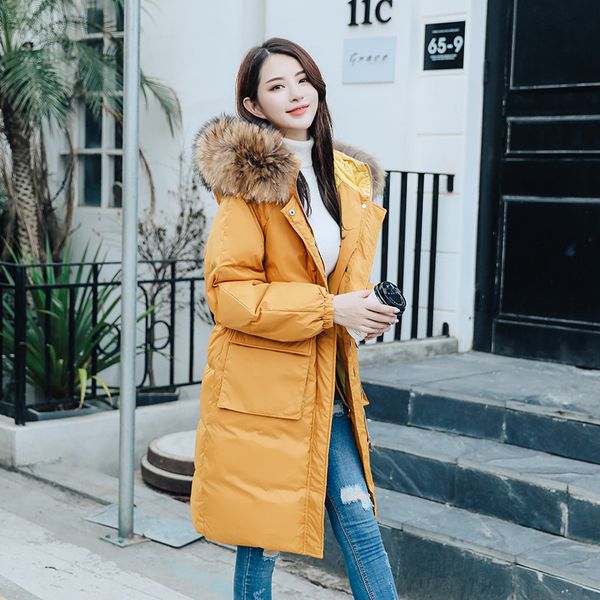 autumn and winter wear large fur collar cotton women's long section loose large size thick down cotton clothes, Black
autumn and winter wear large fur collar cotton women's long section loose large size thick down cotton clothes, Black