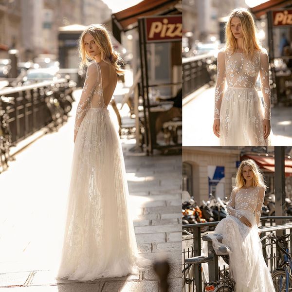 galikarten a line wedding dresses jewel neck long sleeve tulle lace applique wedding gowns floor length robe de mariée, White
galikarten a line wedding dresses jewel neck long sleeve tulle lace applique wedding gowns floor length robe de mariée, White
