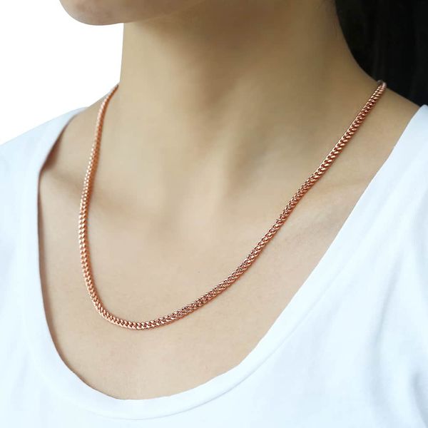 3mm thin necklaces for women girls 585 rose gold curb cuban link chain woman necklaces valentines gifts 45cm-60cm gn220a, Silver
3mm thin necklaces for women girls 585 rose gold curb cuban link chain woman necklaces valentines gifts 45cm-60cm gn220a, Silver