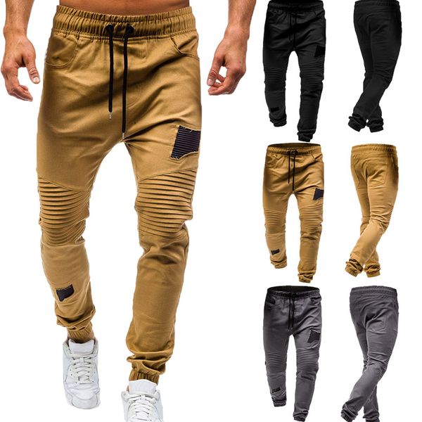 men's drawstring classic joggers pants zipper pockets sport sweat pants, Black
men's drawstring classic joggers pants zipper pockets sport sweat pants, Black