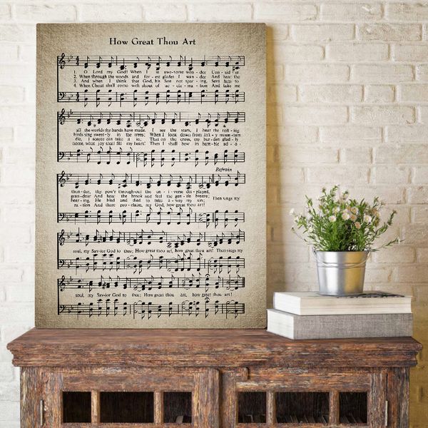how great thou art hymn wall art canvas painting pictures vintage sheet music posters prints hymnal sheet gift home wall decor
how great thou art hymn wall art canvas painting pictures vintage sheet music posters prints hymnal sheet gift home wall decor