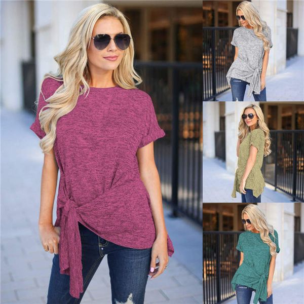 для женщин дизайнер непостоянные длинные tshirt crew neck ленты дышащий tops solid color new style cacual одежда женская, White
для женщин дизайнер непостоянные длинные tshirt crew neck ленты дышащий tops solid color new style cacual одежда женская, White