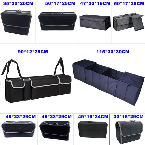 

car organizer trunk collapsible toys storage truck cargo container bags box black car stowing tidying auto accessories