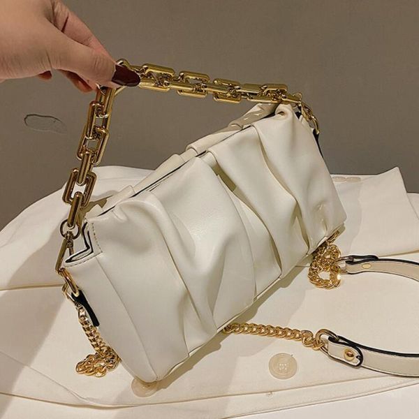 solid color pleated tote bag 2020 fashion new high-quality pu leather women's designer handbag chain shoulder messenger bag
solid color pleated tote bag 2020 fashion new high-quality pu leather women's designer handbag chain shoulder messenger bag