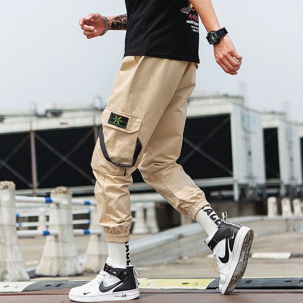 summer designer mens pants new fashion pants with hip-hop loose beam pockets casual webbing nine points sweatpants for men, Black
summer designer mens pants new fashion pants with hip-hop loose beam pockets casual webbing nine points sweatpants for men, Black
