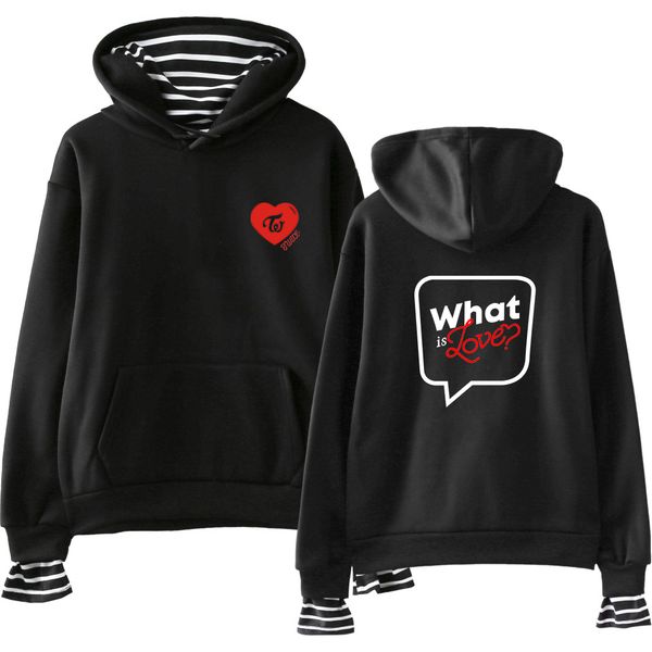 twice 2018 new arrival loving prints fake two-piece suit streetwear men/women autumn winter hoodies casual kpop sweatshirt, Black
twice 2018 new arrival loving prints fake two-piece suit streetwear men/women autumn winter hoodies casual kpop sweatshirt, Black