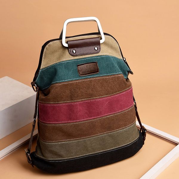 women casual canvas shoulder bag female simplicity stripe handbag soft single and double messenger bag for teenagers
women casual canvas shoulder bag female simplicity stripe handbag soft single and double messenger bag for teenagers