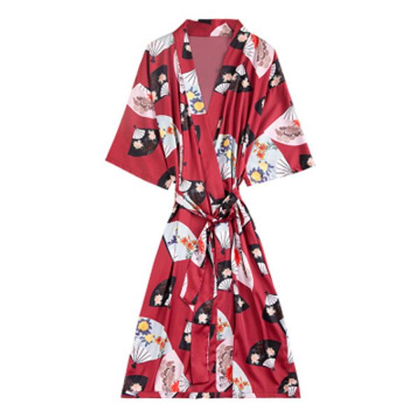 daeyard silk satin women fashion dressing gown spring summer bride bridesmaid robe kimono knee length night robe sleepwear, Black;red
daeyard silk satin women fashion dressing gown spring summer bride bridesmaid robe kimono knee length night robe sleepwear, Black;red
