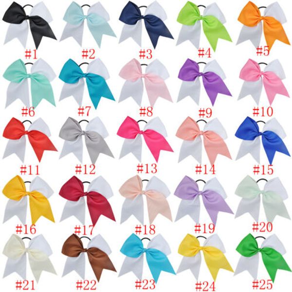 10pcs/lot 2019 7 inches woman girls hair bow elastic hairband ties cheer bows ribbon hair gum, Slivery;white
10pcs/lot 2019 7 inches woman girls hair bow elastic hairband ties cheer bows ribbon hair gum, Slivery;white