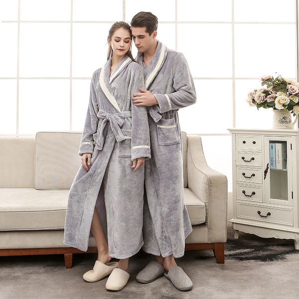 new women's pyjamas winter warm couple pajamas thick flannel pajamas casual men and women couples lounge robe, Black;red
new women's pyjamas winter warm couple pajamas thick flannel pajamas casual men and women couples lounge robe, Black;red