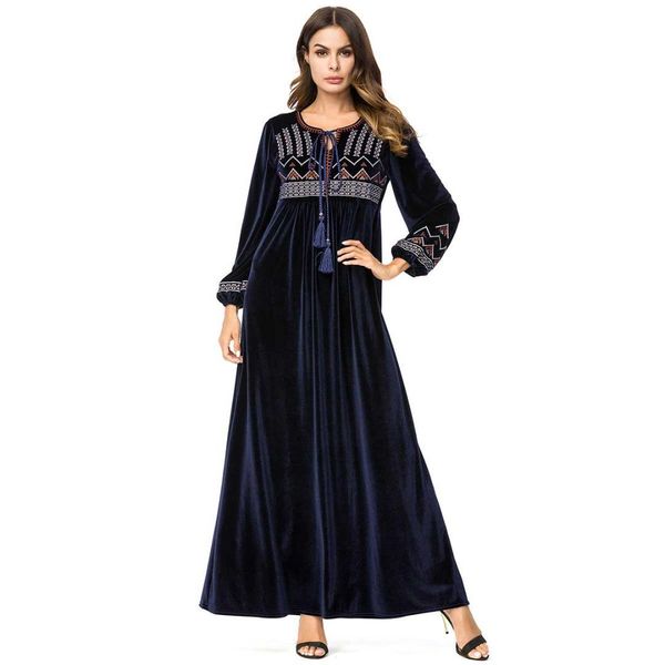 2019 chic geometric embroidery women long dress oversized velvet tassel drawstring muslim arabic ramadan robe plus size vkdr1473, Black;gray
2019 chic geometric embroidery women long dress oversized velvet tassel drawstring muslim arabic ramadan robe plus size vkdr1473, Black;gray