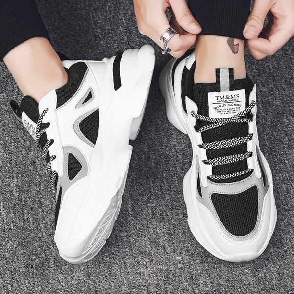 sneakers men autumn vulcanized white shoes new male platform lace up fashion gentlemen breathable comfort daddy shoes 2020 
sneakers men autumn vulcanized white shoes new male platform lace up fashion gentlemen breathable comfort daddy shoes 2020