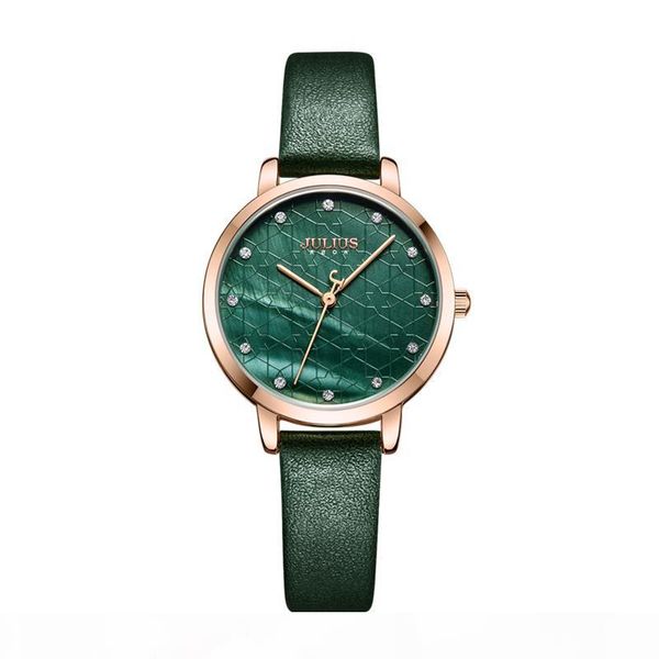 julius часы зеленый женщины моды кожа стильные кварцевые наручные часы rosegold из нержавеющей стали задняя крышка ja-1178, Slivery;brown
julius часы зеленый женщины моды кожа стильные кварцевые наручные часы rosegold из нержавеющей стали задняя крышка ja-1178, Slivery;brown