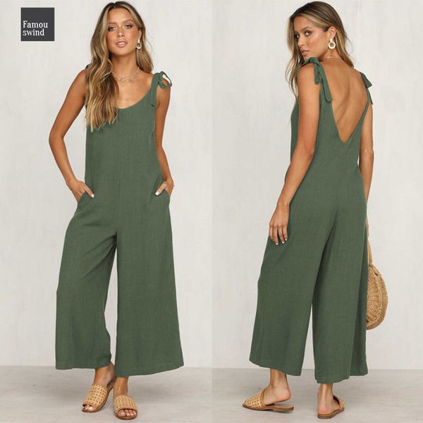 rompers 2019 summer casual женщины new сыпучие белье хлопок комбинезон без рукавов backless брюки комбинезон легкий костюм с шортами перевоз, Black;white 
rompers 2019 summer casual женщины new сыпучие белье хлопок комбинезон без рукавов backless брюки комбинезон легкий костюм с шортами перевоз, Black;white