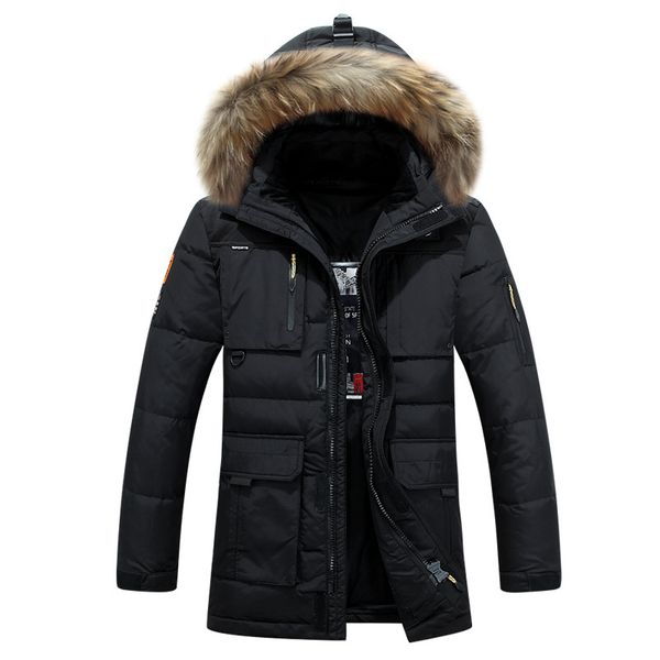 nice winter jacket men fashion camouflage pattern long jacket thickening casual hooded fur collar white duck down coats, Black
nice winter jacket men fashion camouflage pattern long jacket thickening casual hooded fur collar white duck down coats, Black