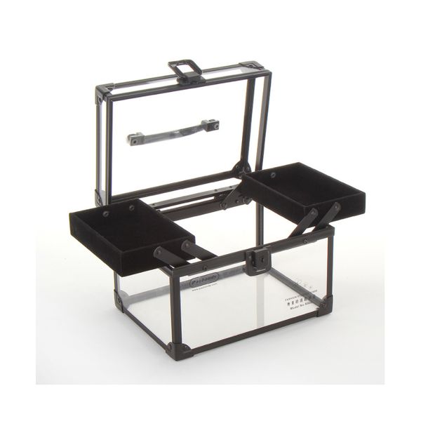 professional empty makeup storage box cosmetic case travel portable hand strap lock transparent double suitcase
professional empty makeup storage box cosmetic case travel portable hand strap lock transparent double suitcase