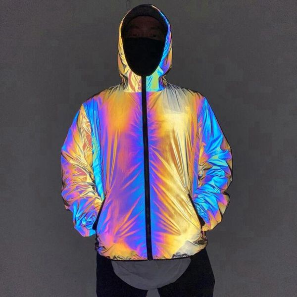 men's jackets men reflective hip hop jacket nightclub dj singer stage costume man colorful windbreaker hooded coat, Black;brown
men's jackets men reflective hip hop jacket nightclub dj singer stage costume man colorful windbreaker hooded coat, Black;brown