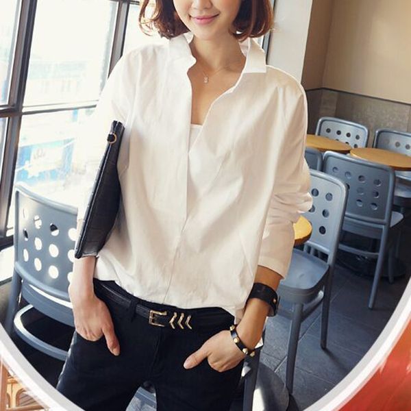 2019 summer style chiffon blouse loose korean long-sleeved women's white shirt white ladies shirt blusas z0419
2019 summer style chiffon blouse loose korean long-sleeved women's white shirt white ladies shirt blusas z0419
