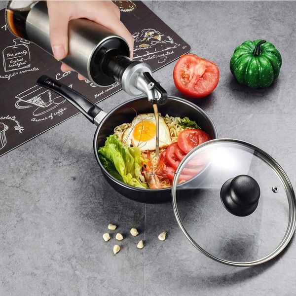 2pcs oil and vinegar cruet dispenser set with drip-spouts stainless steel oil-dispenser for oil wine for home and kitchen
2pcs oil and vinegar cruet dispenser set with drip-spouts stainless steel oil-dispenser for oil wine for home and kitchen