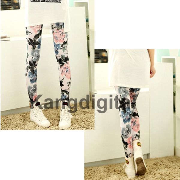 new arrive fashion womens retro flowers floral print ink painting stretch leggings pants hot, Black
new arrive fashion womens retro flowers floral print ink painting stretch leggings pants hot, Black
