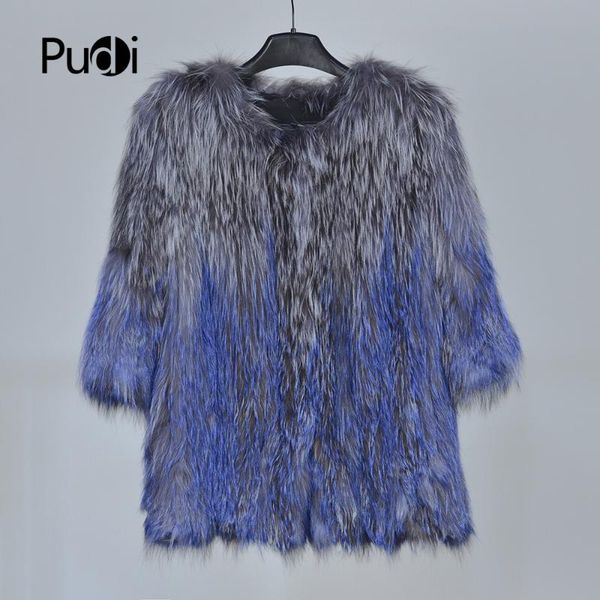pudi ct808 2020 winter new fashion women's genuine fur knit warm coat gradient color jackets sweaters quality a coats, Black
pudi ct808 2020 winter new fashion women's genuine fur knit warm coat gradient color jackets sweaters quality a coats, Black