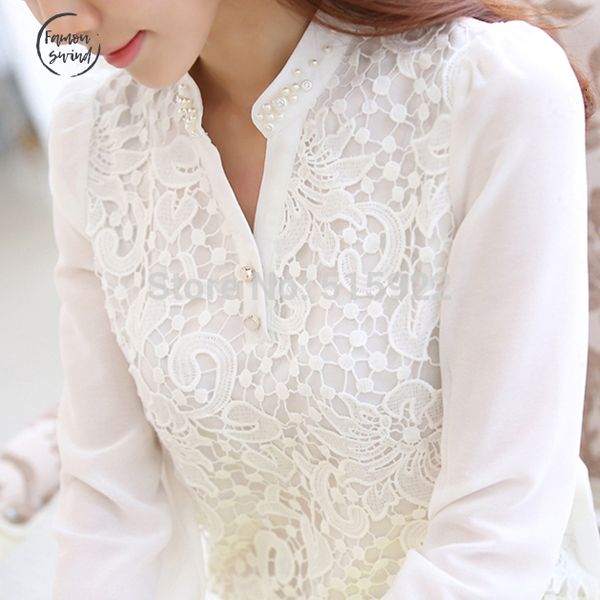 прибытие новых женщин вязание крючком кофточки с длинным рукавом бисероплетение кружева белого шифона рубашка плюс размер сыпучие blusas 60b, White
прибытие новых женщин вязание крючком кофточки с длинным рукавом бисероплетение кружева белого шифона рубашка плюс размер сыпучие blusas 60b, White