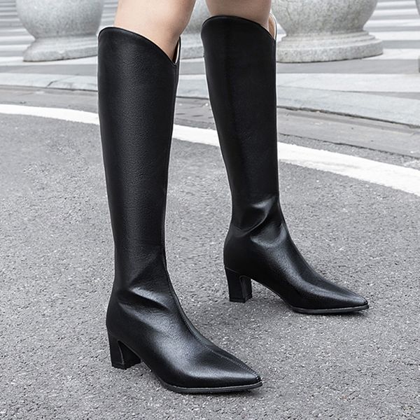 winter boots women knee high long boots fashion pu leather waterproof snow women shoes pointed toe platform 2020, Black
winter boots women knee high long boots fashion pu leather waterproof snow women shoes pointed toe platform 2020, Black