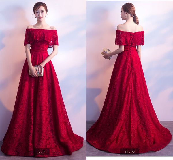 in stock red lace formal evening dress long 2020 boho off the shoulder sleeves beaded sequins princess a-line prom dress bridesmaid cheap
in stock red lace formal evening dress long 2020 boho off the shoulder sleeves beaded sequins princess a-line prom dress bridesmaid cheap