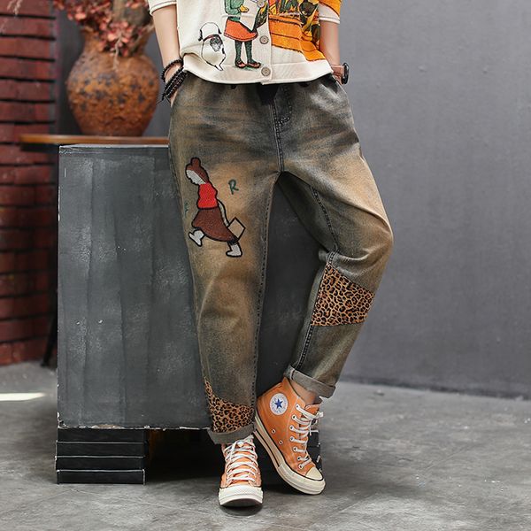 women jeans denim pants patchwork bleached retro vintage fashion casual long big loose straight for autumn spring az48181719, Blue
women jeans denim pants patchwork bleached retro vintage fashion casual long big loose straight for autumn spring az48181719, Blue