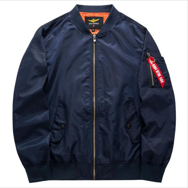 2019 spring autumn mens solid flight army green bomber jacket men's rib sleeve zipper short baseball coats clothing, Black;brown 
2019 spring autumn mens solid flight army green bomber jacket men's rib sleeve zipper short baseball coats clothing, Black;brown