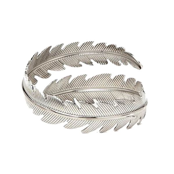 punk open cuff upper arm bracelet & bangle feather jewelry special, Black
punk open cuff upper arm bracelet & bangle feather jewelry special, Black