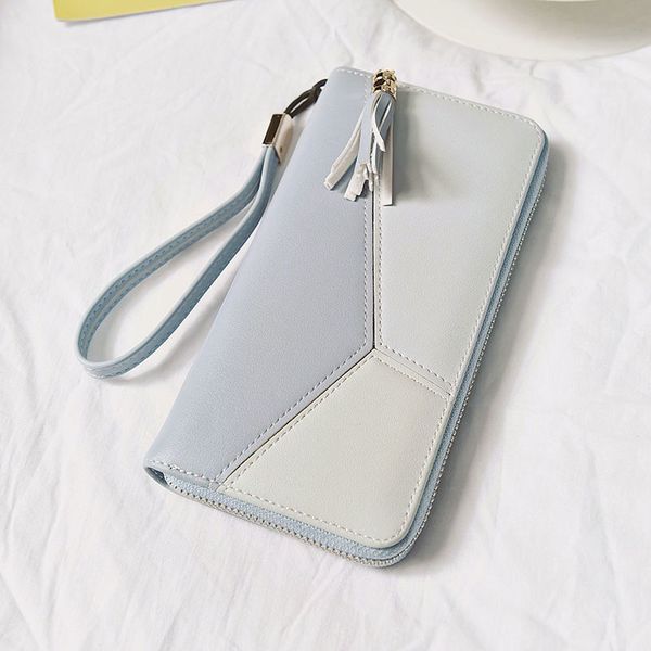wallet long women wallets zipper purse patchwork fashion panelled wallets trendy coin purse card holder leather, Black
wallet long women wallets zipper purse patchwork fashion panelled wallets trendy coin purse card holder leather, Black