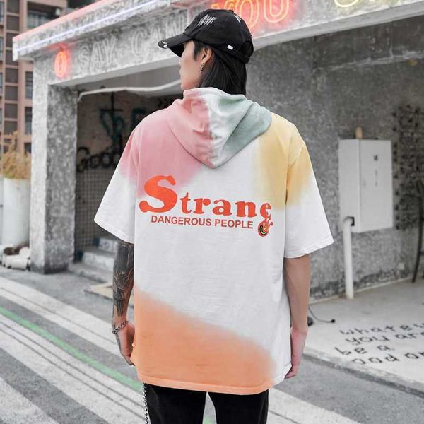 short sleeve t shirt male manual spray the tide card tie-dyed loose half sleeve in exceed fire cec hip-hop on clothes, White;black
short sleeve t shirt male manual spray the tide card tie-dyed loose half sleeve in exceed fire cec hip-hop on clothes, White;black