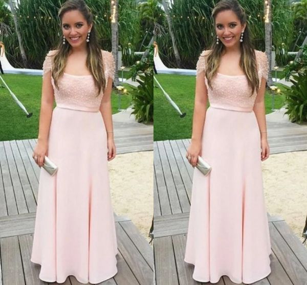 romantic pearls blue bridesmaid wedding guest party dresses square neck with sleeves chiffon empire prom evening formal dress cheap, White;pink
romantic pearls blue bridesmaid wedding guest party dresses square neck with sleeves chiffon empire prom evening formal dress cheap, White;pink