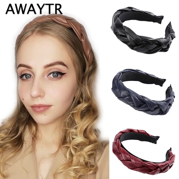 awaytr braid pu leather headband women bezel thick hairband for ladies hair hoop hairbands autumn winter woman hair accessories
awaytr braid pu leather headband women bezel thick hairband for ladies hair hoop hairbands autumn winter woman hair accessories