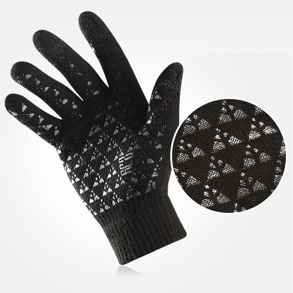 solid color black winter stretchy mitten gloves for men and women knit anti-slip elastic cuff windproof warm full fingers
solid color black winter stretchy mitten gloves for men and women knit anti-slip elastic cuff windproof warm full fingers
