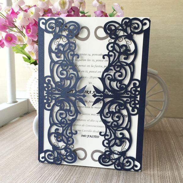 35pcs color wedding invitation card pearl paper laser cut exquisite lace patterns sculpture cover for grand event invitation card, Black
35pcs color wedding invitation card pearl paper laser cut exquisite lace patterns sculpture cover for grand event invitation card, Black