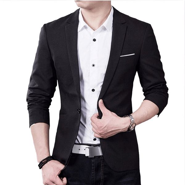 fashion brand mens blazer british style casual slim fit jacket male blazers plus size 4xl men coat terno masculino x3, White;black
fashion brand mens blazer british style casual slim fit jacket male blazers plus size 4xl men coat terno masculino x3, White;black