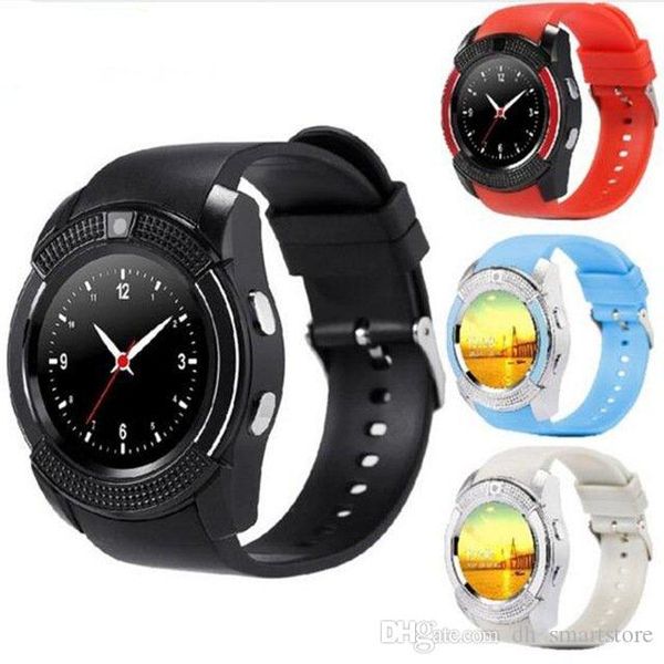 v8 smart watch wristwatch with 0.3m camera mtk6261d support sim tf card slot bluetooth sport clock smartwatch for android phone
v8 smart watch wristwatch with 0.3m camera mtk6261d support sim tf card slot bluetooth sport clock smartwatch for android phone