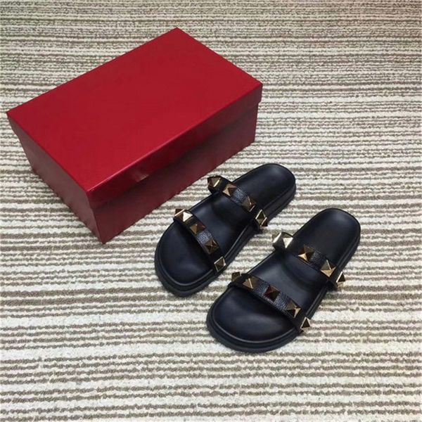 macro stud rivet flat sandal pool slide sandals summer anti -slipping outdoor slippers shoes beach slipper 0valentino4, Black
macro stud rivet flat sandal pool slide sandals summer anti -slipping outdoor slippers shoes beach slipper 0valentino4, Black