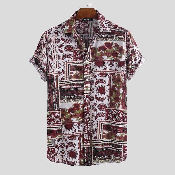 casual men hawaiian shirt printed beach vacation 2020 lapel vintage camisa summer streetwear short sleeve mens brand shirts, White;black
casual men hawaiian shirt printed beach vacation 2020 lapel vintage camisa summer streetwear short sleeve mens brand shirts, White;black
