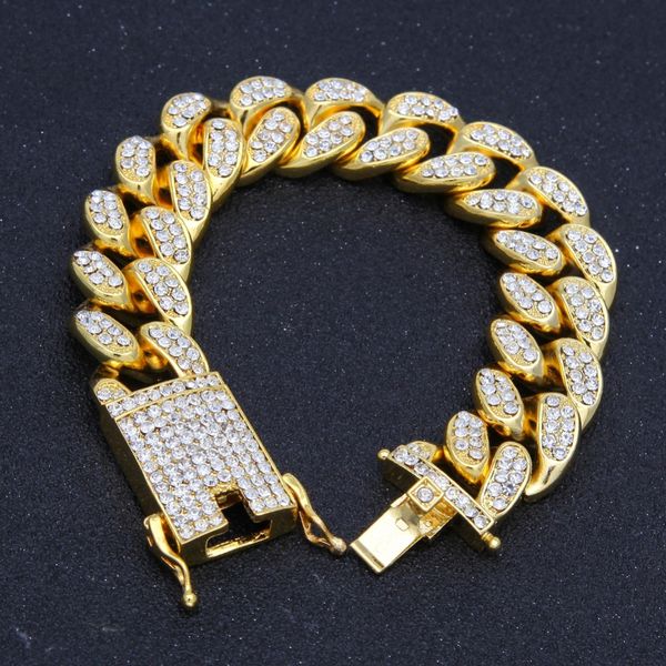 hiphop men iced out cuban link bracelet simulated diamonds bracelet cuban links & chains alloy for bangle male jewelry, Black
hiphop men iced out cuban link bracelet simulated diamonds bracelet cuban links & chains alloy for bangle male jewelry, Black