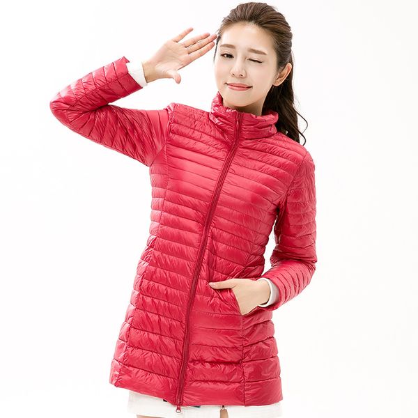in autumn and winter , women's super-light dive jacket, long color solid fastening overcoat, women's large-size pakab, Black
in autumn and winter , women's super-light dive jacket, long color solid fastening overcoat, women's large-size pakab, Black