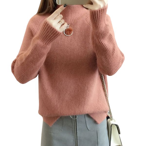 autumn winter thick women sweaters korean loose turtleneck solid pullovers side split knitwear chaquetas invierno mujer, White;black
autumn winter thick women sweaters korean loose turtleneck solid pullovers side split knitwear chaquetas invierno mujer, White;black